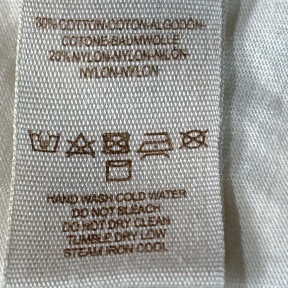 Free People Boho Lace Embroidered Pullover Top L Ivory Cream Romantic Chic - Picture 9 of 9